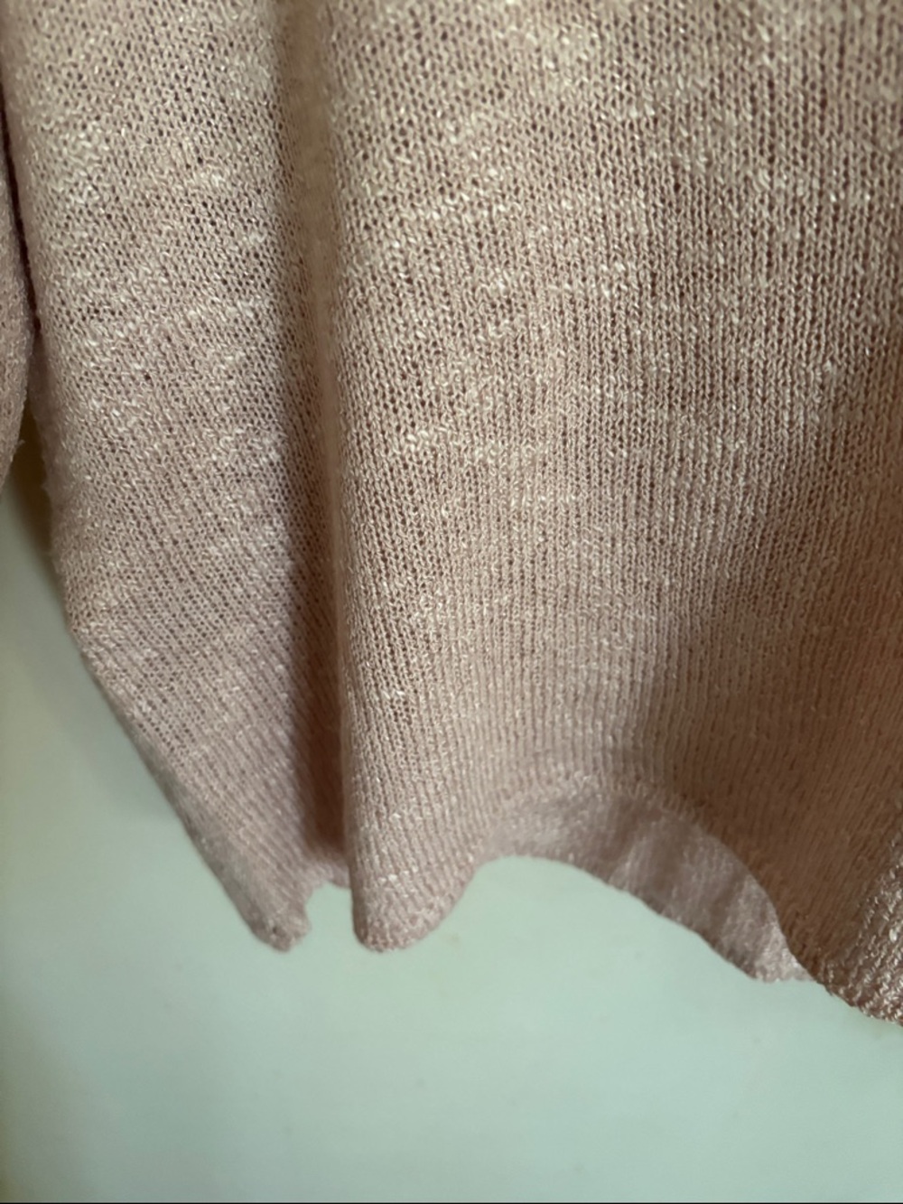 Mango Dusty Pink V-Neck Knit Sweater - Picture 4 of 5